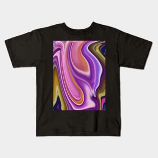 Abstract Liquify Art Pattern Kids T-Shirt